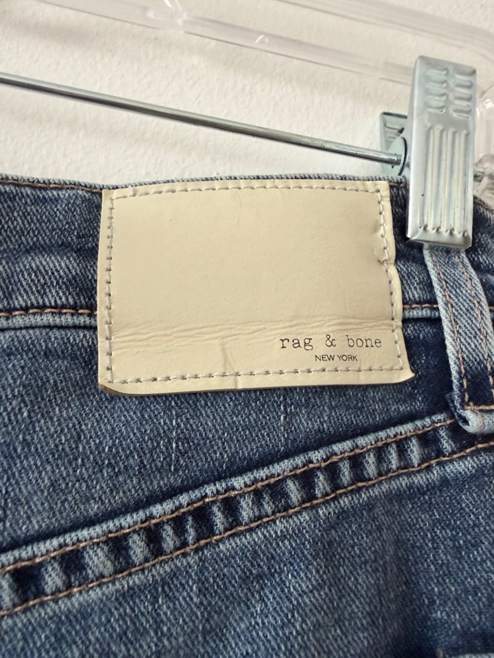 rag & bone Sofie High-Rise Ankle Ultra Wide Leg Jeans Leland Blue Size 29 GUC - Picture 8 of 14